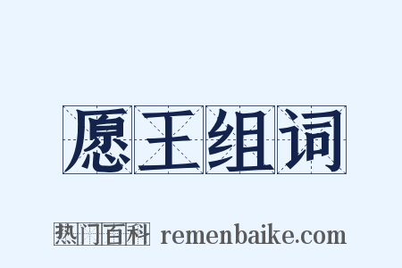 愿王组词是什么意思的图片